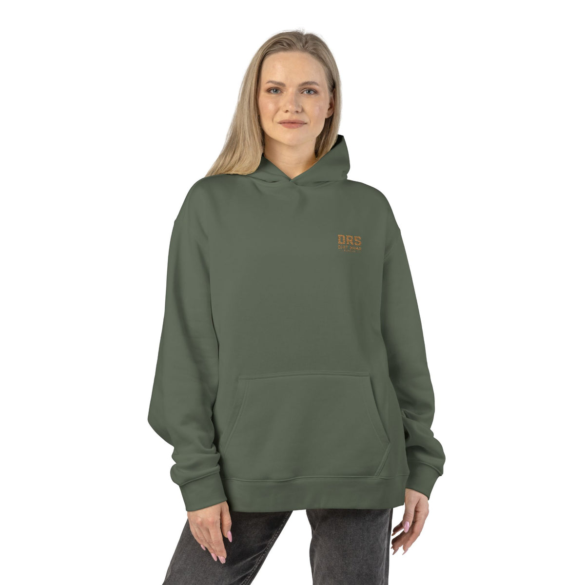 Minimal 'DRS Natural' Relaxed Hoodie — Cozy Casual Pullover