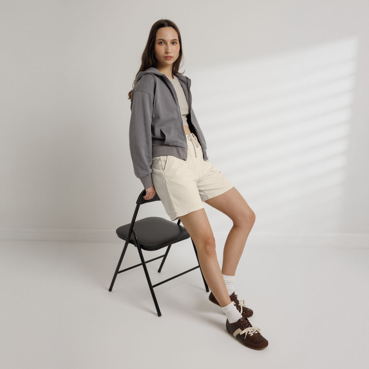 Lightweight Fleece Sweat Shorts — Garment-Dyed Comfort with DRS Logo