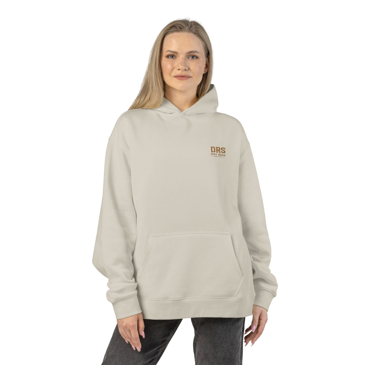 Minimal 'DRS Natural' Relaxed Hoodie — Cozy Casual Pullover