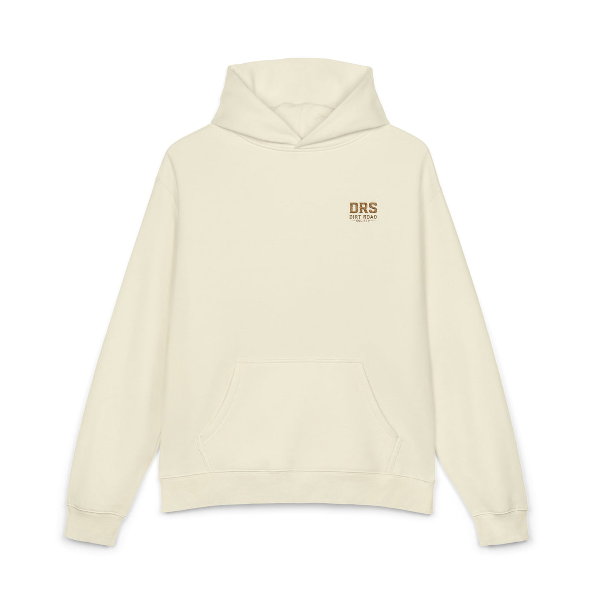 Minimal 'DRS Natural' Relaxed Hoodie — Cozy Casual Pullover