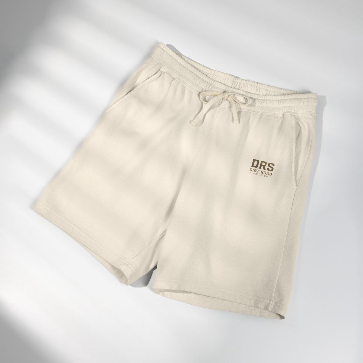 Lightweight Fleece Sweat Shorts — Garment-Dyed Comfort with DRS Logo