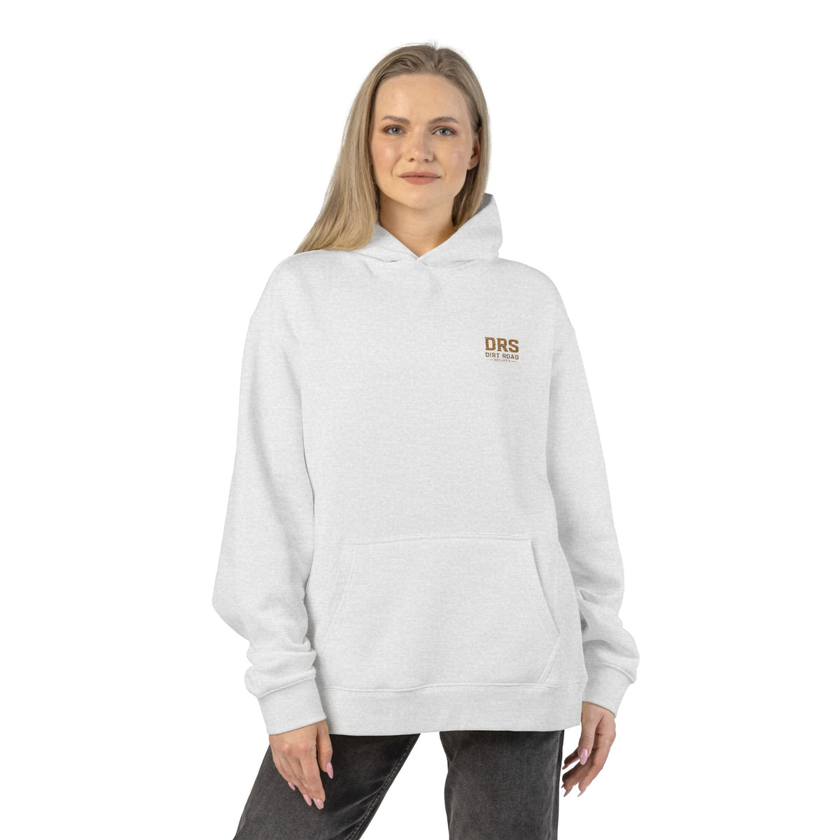 Minimal 'DRS Natural' Relaxed Hoodie — Cozy Casual Pullover