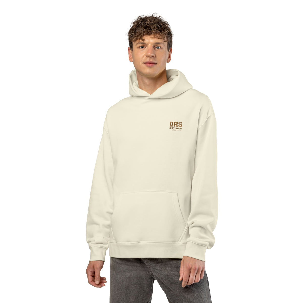Minimal 'DRS Natural' Relaxed Hoodie — Cozy Casual Pullover