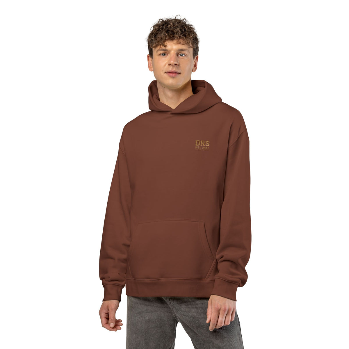 Minimal 'DRS Natural' Relaxed Hoodie — Cozy Casual Pullover