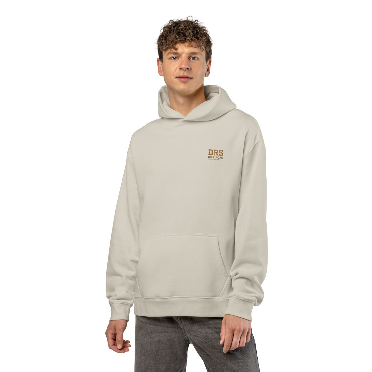 Minimal 'DRS Natural' Relaxed Hoodie — Cozy Casual Pullover