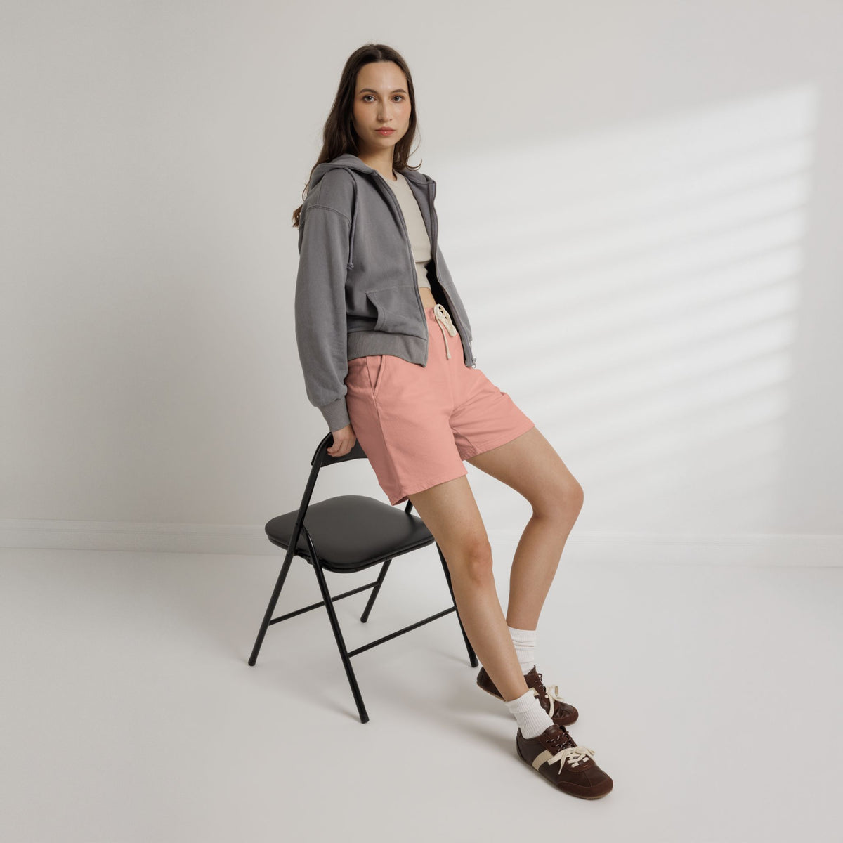 Lightweight Fleece Sweat Shorts — Garment-Dyed Comfort with DRS Logo