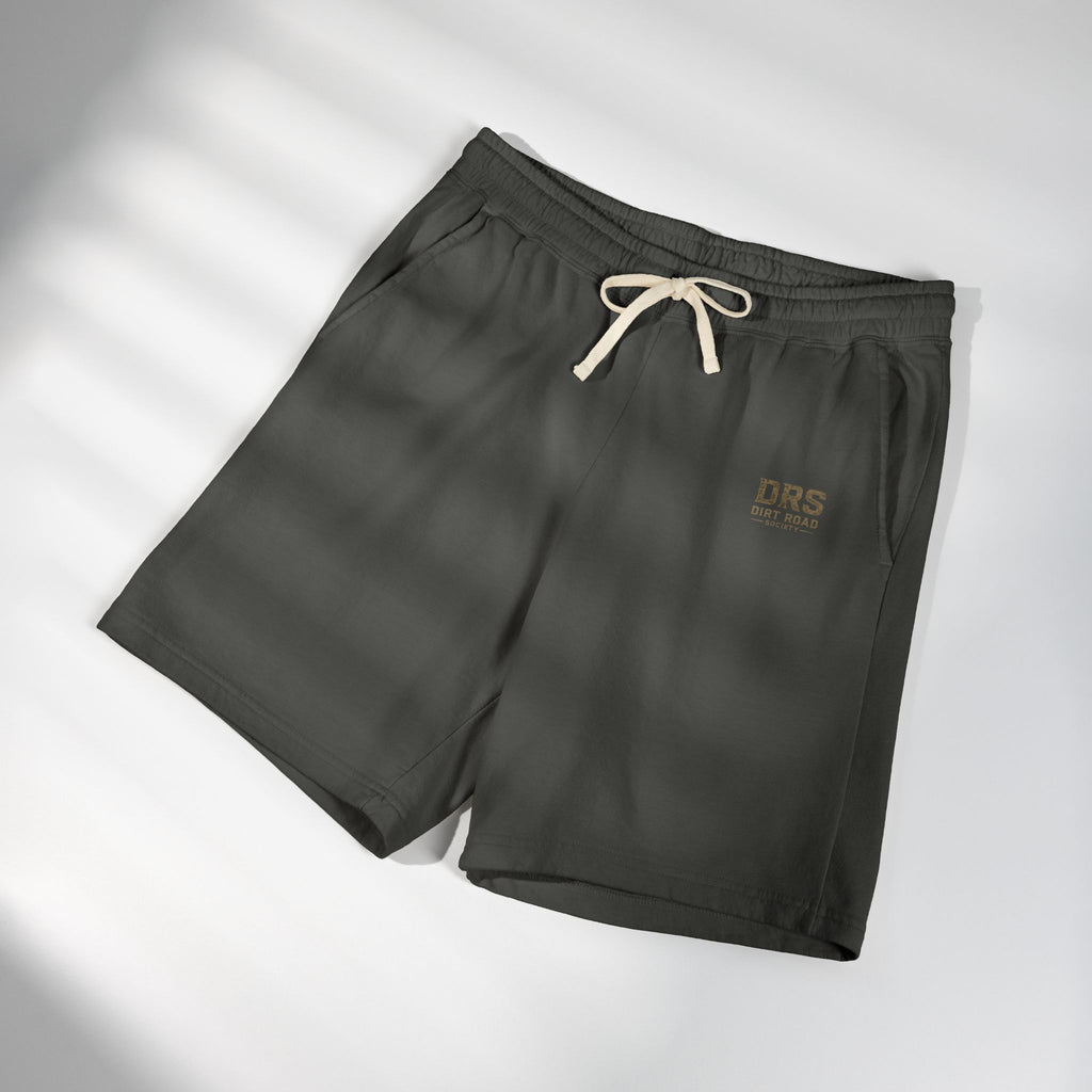 Lightweight Fleece Sweat Shorts — Garment-Dyed Comfort with DRS Logo