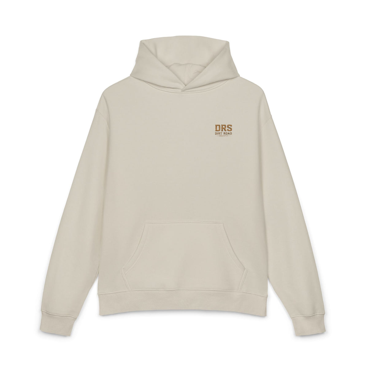 Minimal 'DRS Natural' Relaxed Hoodie — Cozy Casual Pullover